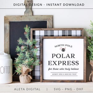 Polar Express SVG, Christmas svg, christmas wood sign, christmas decor svg, christmas sign, farmhouse christmas svg, christmas pillow