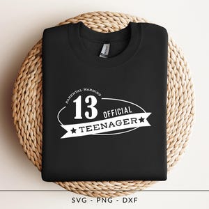 13. Geburtstag Shirt, 13. Geburtstag Shirt, 13. Geburtstag Shirt, 13. Geburtstag Shirt, 13. Geburtstagsgeschenk, elterliche Warnung, Geburtstagskind