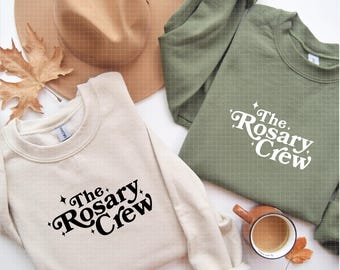 the Rosary Crew svg, to Jesus through Mary, catholic prayer, christian shirt svg, wall decor, faith, legion of Mary, catholic svg, baptism