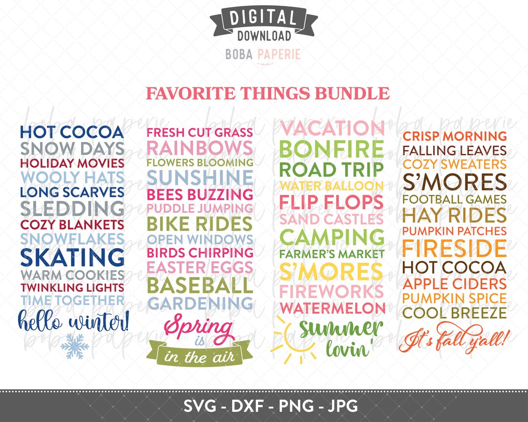 Season SVG Bundle, Summer Sign SVG, Winter Sign Svg, Fall Sign Svg ...