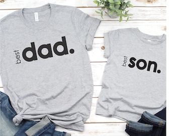 Best Dad and Best Son SVG, Daddy and Me SVG, Fathers Day SVG,  Father & Son Matching Shirts, matching shirts svg, fathers day gift