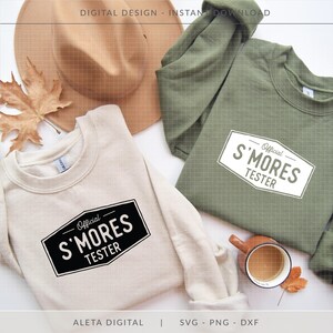 Official S'mores Tester SVG, Summer Camp SVG, funny camp shirt, smores svg, summer shirt svg, funny summer shirt, kids camp, camp life svg image 5