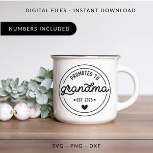 Befördert zu Oma SVG, neues Oma Shirt, neue Oma Becher, Geschenk für Oma, Oma Schlüsselanhänger, Großmutter svg, zukünftige Oma Shirt svg