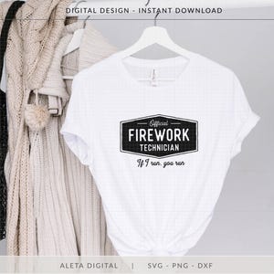 Official Firework Technician, If I Run You Run SVG, funny 4th july shirt, Independence Day cut file, 4th of July SVG, funny firework svg image 2