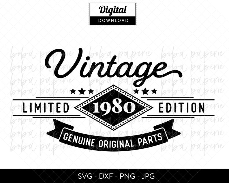 Download 40th birthday svg File Silhouette & Cricut Friendly | Etsy