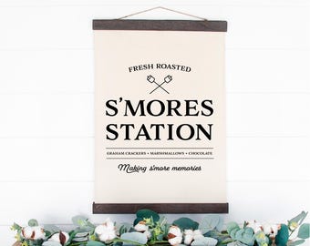 S'mores Station SVG, Summer Camp SVG,  Camp sign svg, camp life svg, camping shirt svg, funny camp svg, campfire svg, roasting marshmallows