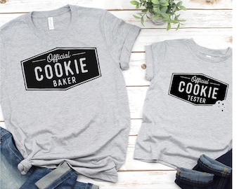 Cookie baker/tester svg, Matching Shirt svg, chef shirt, mommy and me matching, baking shirt