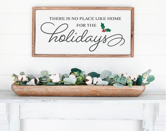 There is No Place Like Home for the Holidays SVG, Christmas svg,  christmas decor svg, christmas wood sign, farmhouse christmas, home svg
