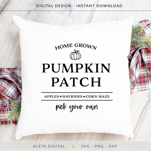 Pumpkin Patch svg, fall svg, fall decor svg, wood sign svg, autumn svg, rustic svg, rustic farmhouse svg, modern farmhouse svg, pumpkin svg image 4