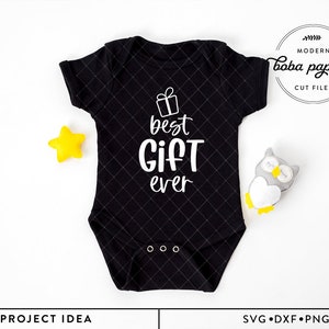Melhor presente de todos os tempos SVG, anúncio de gravidez de Natal sVG, recém-nascido de Natal sVG, revelação de bebê de feriado sVG