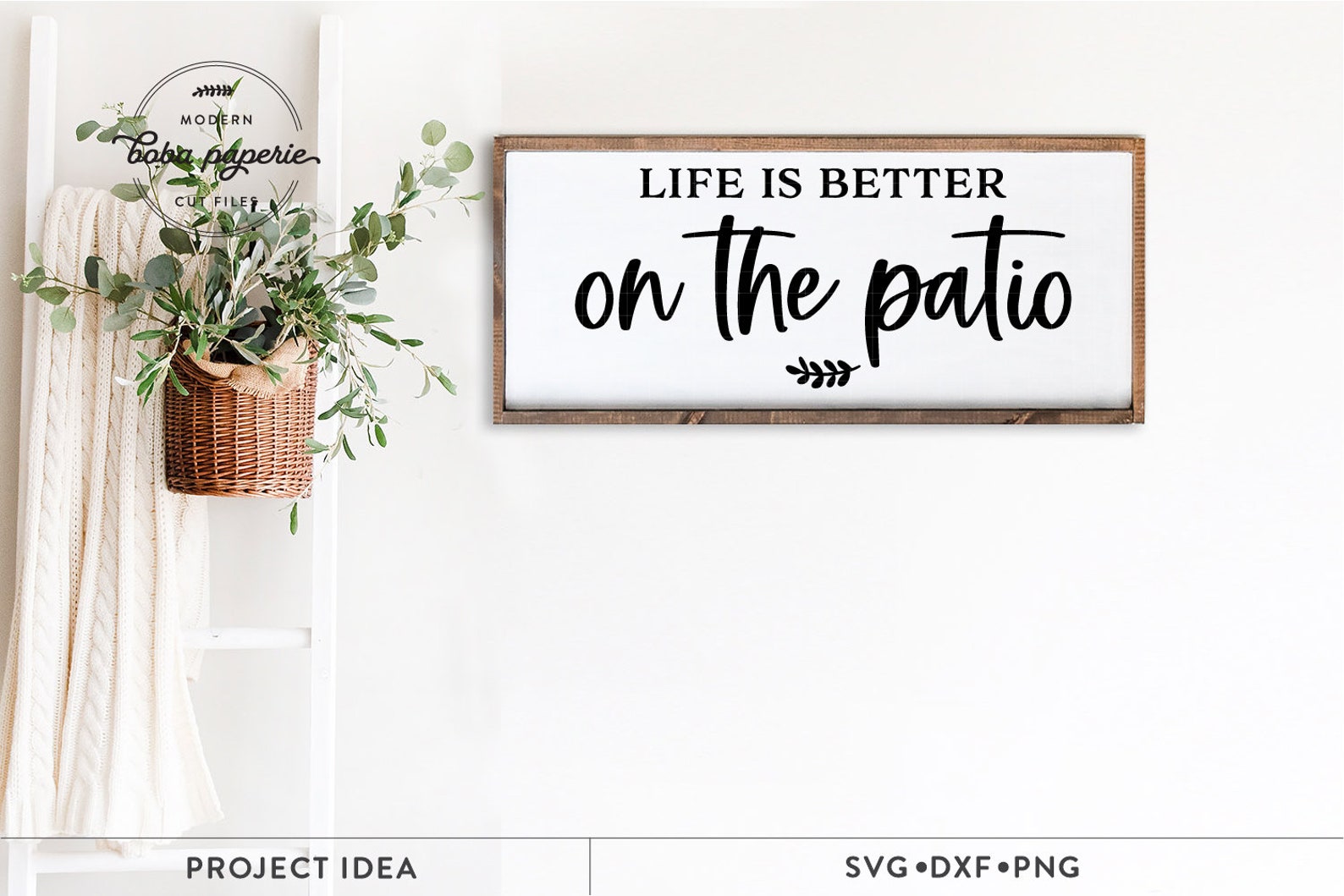 Life is Better on the Patio SVG Farmhouse Patio Modern Etsy