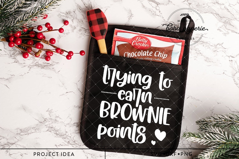 Download Trying To Earn Brownie Points Svg Teacher Pot Holder Svg Etsy