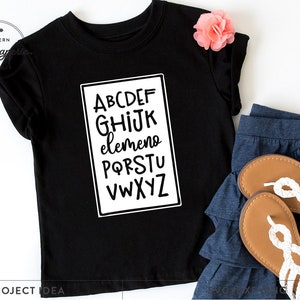 Alphabet Elemeno SVG, alphabet svg, classroom decor, kids shirt, kindergarten shirt, 1st grade Teacher, 1st Grade shirt, back to school image 5