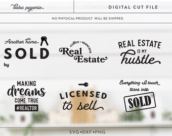 Grundbesitz SVG Bundle, Grundbesitz ist meine Hustle svg, Träume wahr machen svg, Maklers svg, lizenzierte svg, Maklershirt
