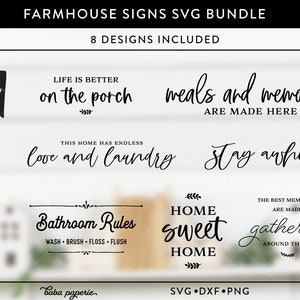 Farmhouse Sign Bundle, Sign svg Bundle, farmhouse svg bundle, Sign making bundle,  farmhouse sign svg, laundry svg, porch svg