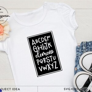 Alphabet Elemeno SVG, alphabet svg, classroom decor, kids shirt, kindergarten shirt, 1st grade Teacher, 1st Grade shirt, back to school image 4