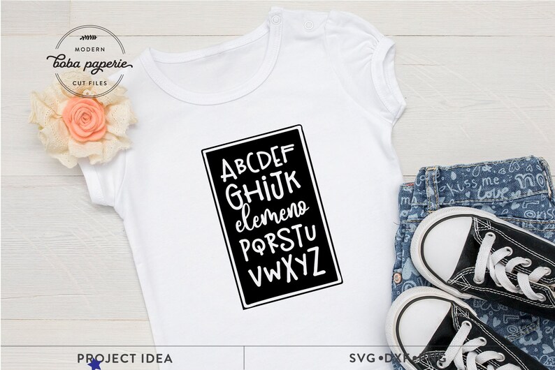 Alphabet Elemeno SVG, alphabet svg, classroom decor, kids shirt, kindergarten shirt, 1st grade Teacher, 1st Grade shirt, back to school image 4