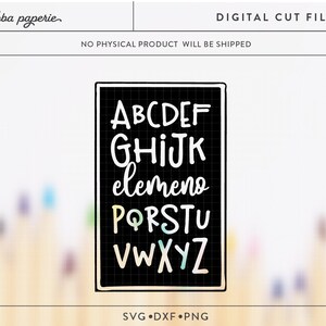 Alphabet Elemeno SVG, alphabet svg, classroom decor, kids shirt, kindergarten shirt, 1st grade Teacher, 1st Grade shirt, back to school image 3