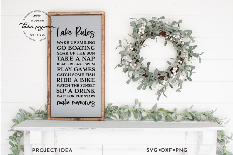 Lake Rules Svg Lake Sign Svg Lake House Svg Summer Svg Etsy