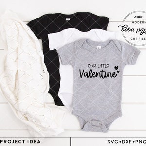 Our Little Valentine SVG, Valentijnsdag svg, Valentijn baby svg, Valentijnsdag Svg, kinderkamer teken svg, baby outfit svg, kindershirt svg,