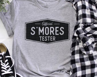 Official S'mores Tester SVG, Summer Camp SVG, funny camp shirt, smores svg, summer shirt svg, funny summer shirt, kids camp, camp life svg