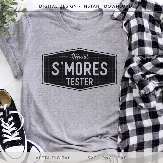 Official S'mores Tester SVG, Summer Camp SVG, funny camp shirt, smores svg, summer shirt svg, funny summer shirt, kids camp, camp life svg