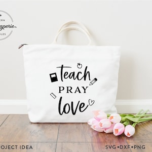 Leer bidden liefde SVG, leraar Valentijn SVG, leraar citaat SVG, christelijke leraar SVG, leraar shirt SVG, Valentijn shirt SVG, bid shirt