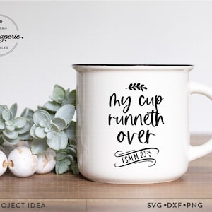 Mi copa está rebosando (Svg), Taza cristiana (Svg), Salmo 23:5, Versículo bíblico (Svg), Letrero bíblico (Svg), Granja moderna (Svg), Letrero de pergamino (Svg)