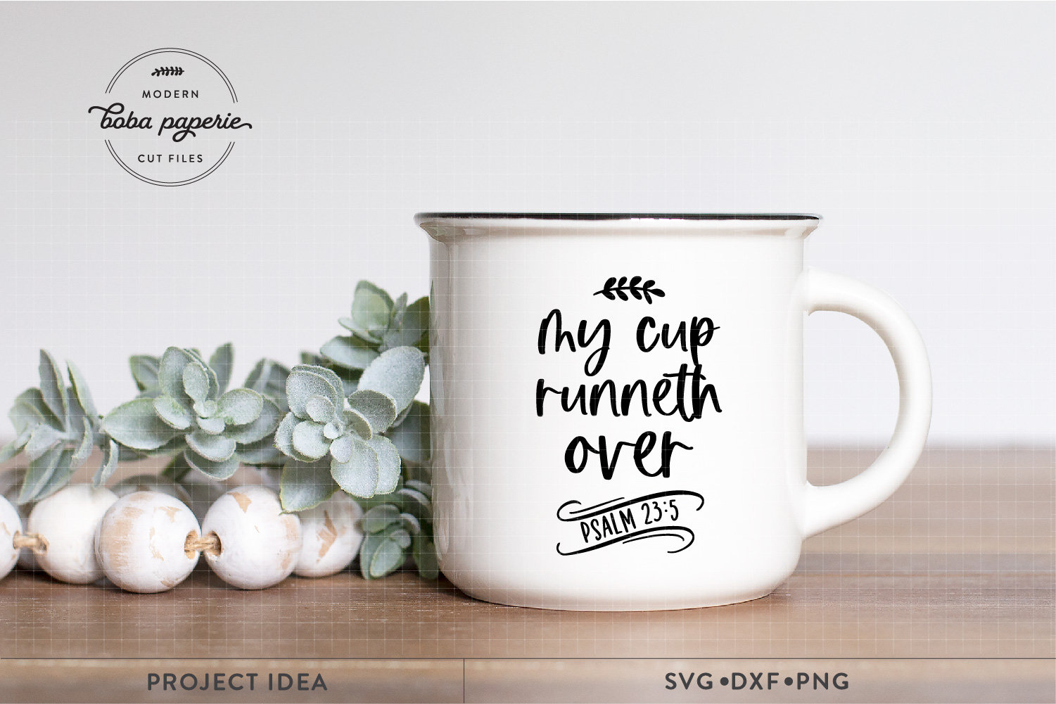 My Cup Over Svg Christian Coffee Mug Svg Psalm 235 Etsy