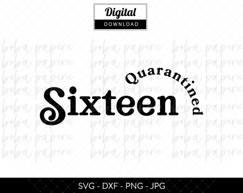 Free Free 309 Sweet 16 In Quarantine Svg SVG PNG EPS DXF File