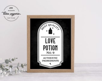 Love Potion SVG, Halloween svg, Halloween sign svg, farmhouse halloween, potion svg, halloween decor , halloween label, halloween quote svg