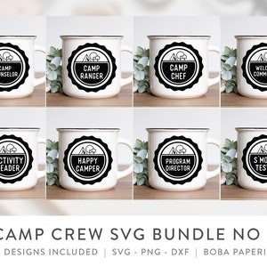 Equipo de campamento SVG, Campamento de verano SVG, Consejero de campamento SVG, Chef de campamento SVG, Camiseta de probador de S'mores, Campista feliz SVG, Guardabosques de campamento SVG