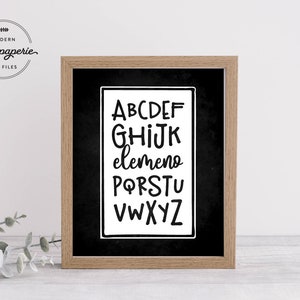 Alphabet Elemeno SVG, alphabet svg, classroom decor, kids shirt, kindergarten shirt, 1st grade Teacher, 1st Grade shirt, back to school image 2