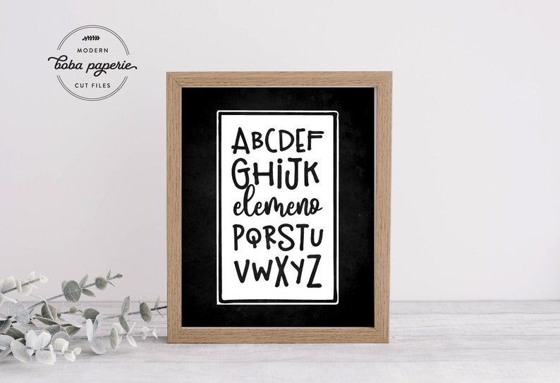 Alphabet Elemeno SVG, alphabet svg, classroom decor, kids shirt, kindergarten shirt, 1st grade Teacher, 1st Grade shirt, back to school image 2