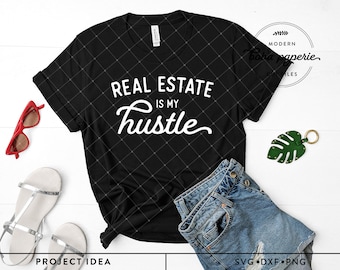 Grundbesitz ist mein Hustle SVG, Grundbesitz-Signatur-Shirt, Grundbesitz-Shirt, Grundbesitzer-Schild, Grundbesitz-Signatur und -Signatur