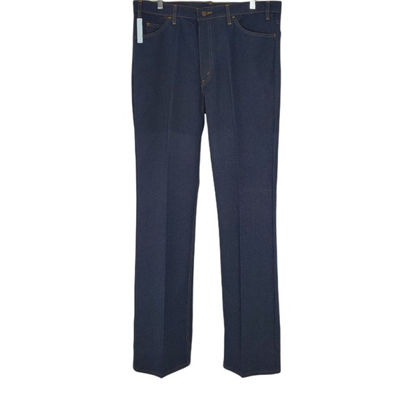 Vintage Levis Saddleman Dacron Polyester Jeans Bl… - image 2
