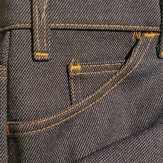 Vintage Levis Saddleman Dacron Polyester Jeans Bl… - image 5