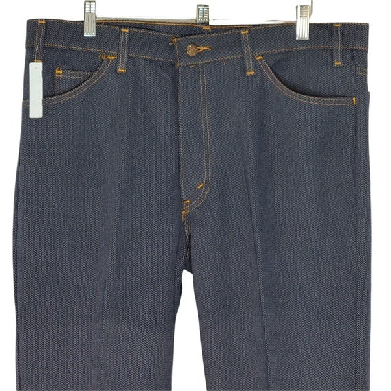 Vintage Levis Saddleman Dacron Polyester Jeans Bl… - image 3