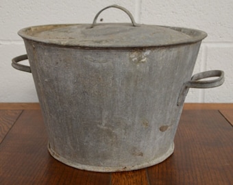 Vintage Galvanised Planter