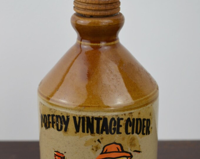 Vintage Stoneware Cider Flagon Etsy