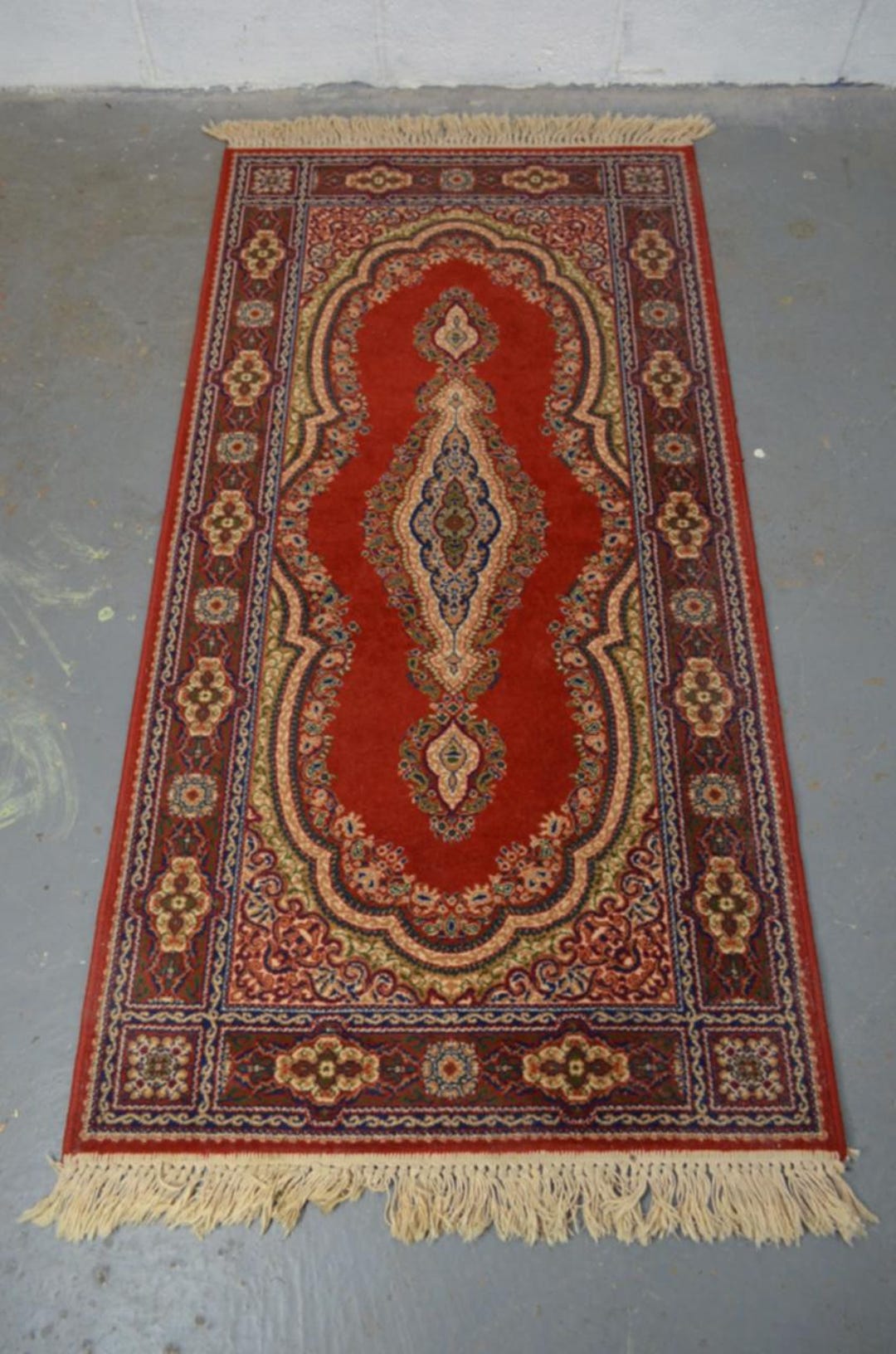 A 20th Century Prado Orient Keshan Super Woolen Rug - Etsy
