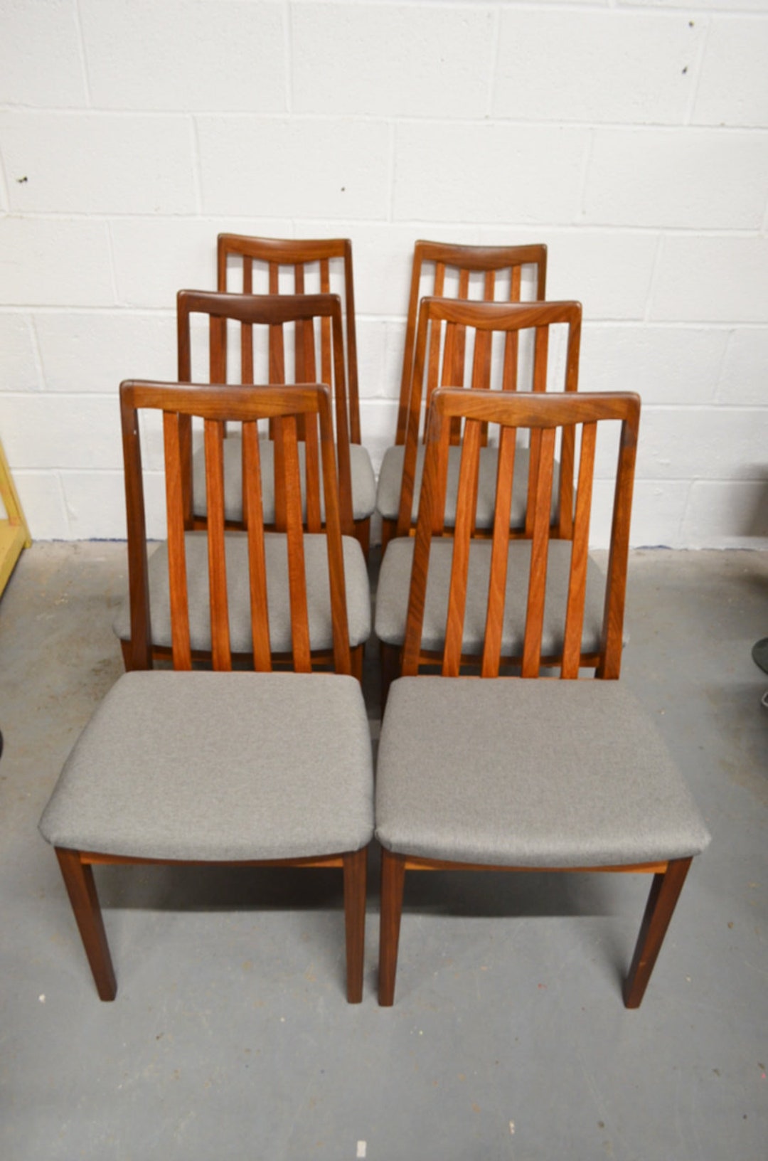Set of Six Gplan Dining Table Chairs Etsy UK