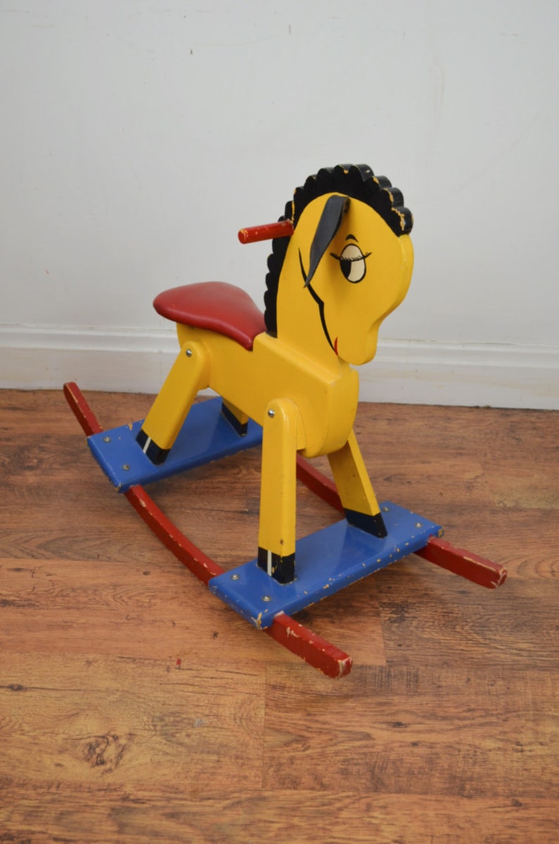 Vintage Rocking Horse Etsy