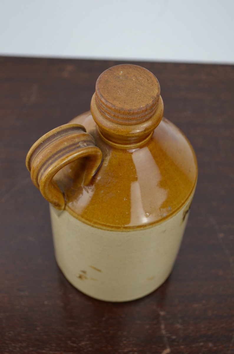 Vintage Stoneware Cider Flagon Etsy