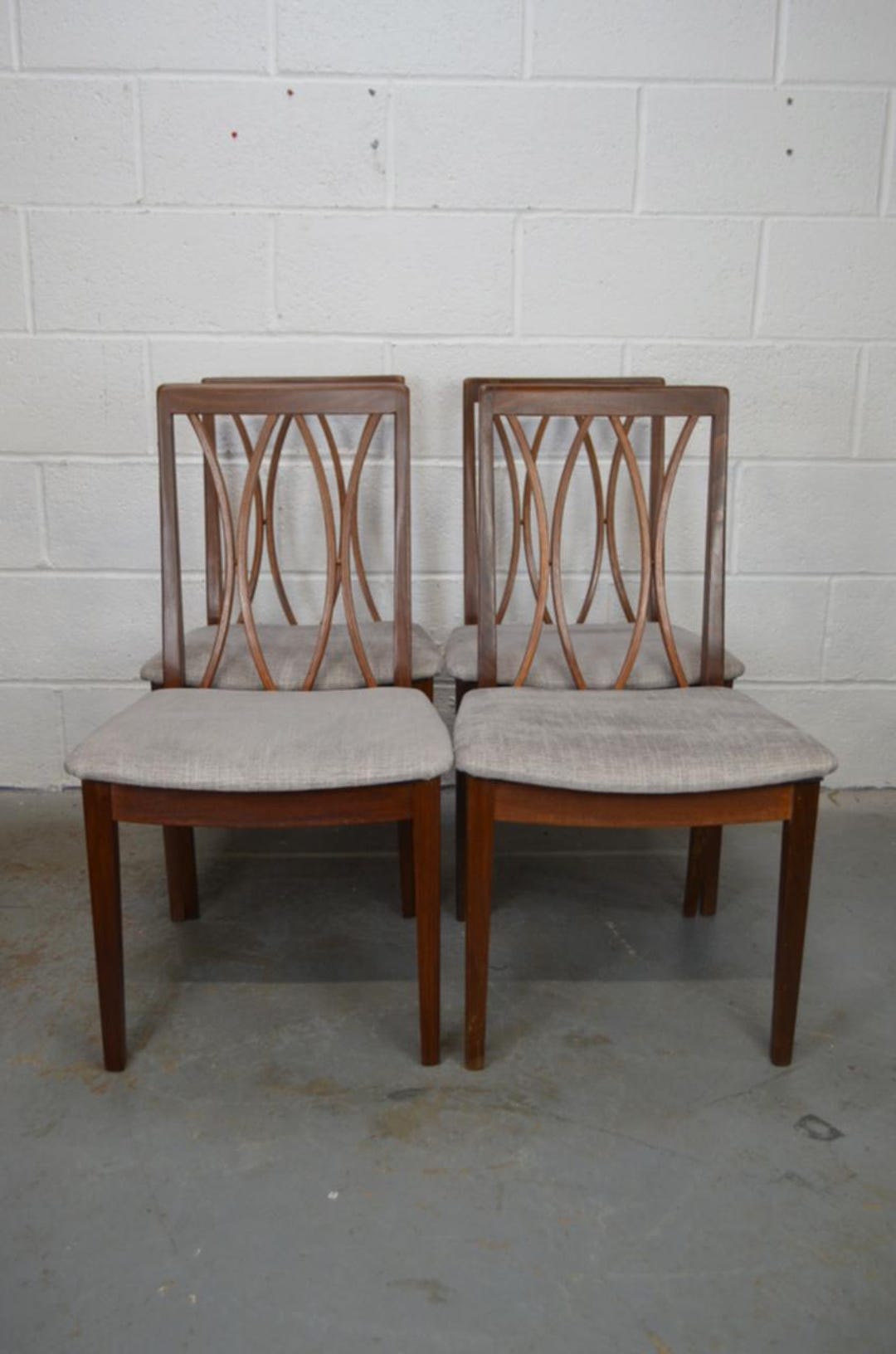 Set of Four Gplan Dining Table Chairs Etsy UK