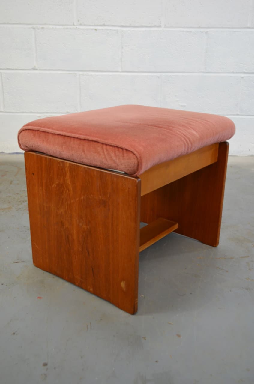 Vintage Upholstered Stool UK