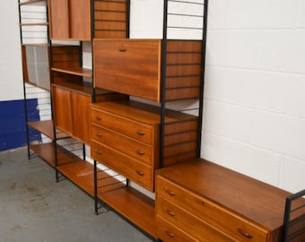 A Vintage Ladderax Modular Wall Unit