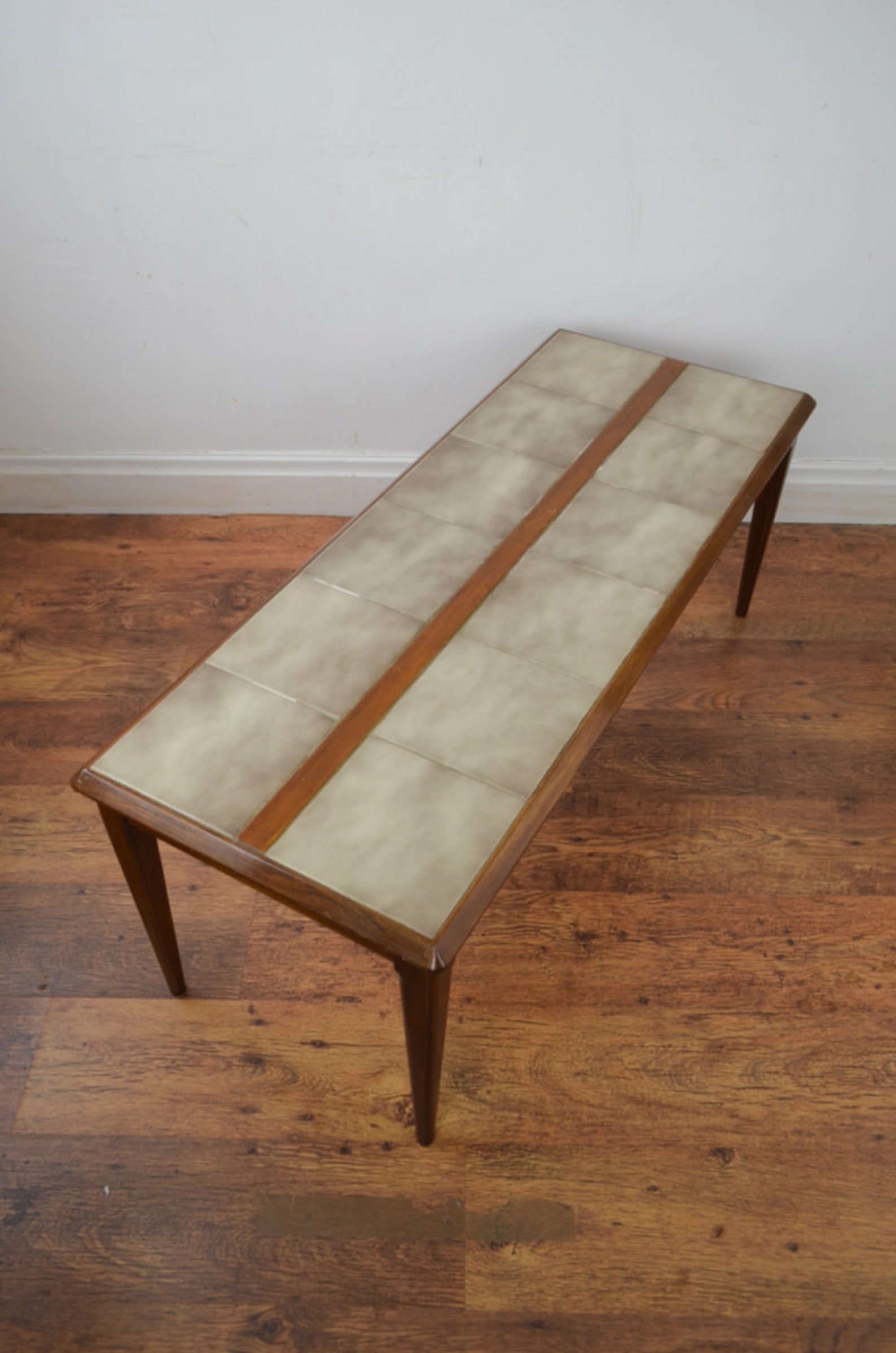 Mid Century Tile Top Coffee Table Etsy