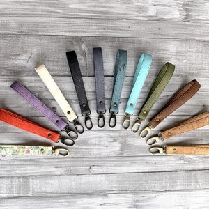 Correas de corcho para la muñeca / Correa para llavero / Regalo vegano para ella / Correa de corcho para la muñeca para billetera
