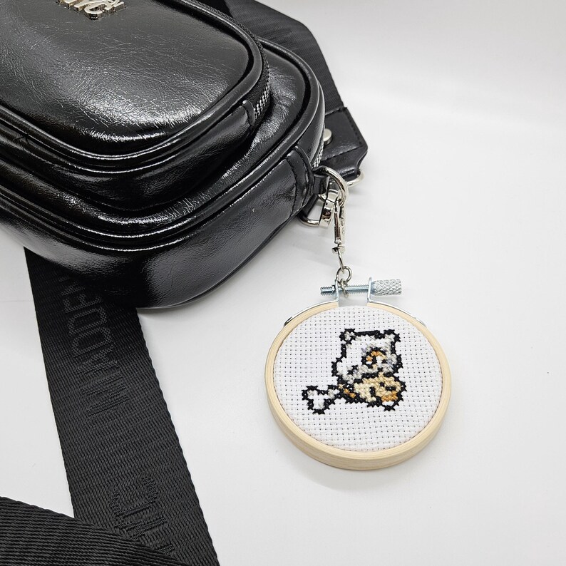 Pokémon Keychains - Finished Cross Stitch Keychain - 2.5 Inch Wooden ...